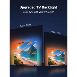 TV LED Backlight with Camera 13.7ft LED Lights for 45-65 Inch TVs and PC Monitors Smart App Control TV Lights That Change with TV Music Sync Strip Lighting for Gaming Home Decor