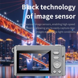 Digital SLR Camera Upgrade with 32GB SD Card, 24MP Resolution Full HD 3.0-inch Display, Travel Vlogging Cameras Edition Features An ESC Lens with 5x Optical Zoom Mid-range Focal Length Digital SLR Camera - Newly Upgraded Front Camera