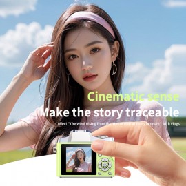 High-Resolution Pixel Single-Lens Digital Camera | CCD Retro Portable Travel SLR, USB Charging, Compact Design, Suitable for Travel, Fashion, Everyday Photography, Video Blogging, 720p Video Capture, Rechargeable Lithium Battery