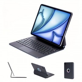 Keyboard Case For IPad Air 11-inch M2 2024, IPad Air 5th/4th Gen And IPad Pro 11-inch 4th/3rd/2nd/1st Gen, 7 Color Backlit, Multi-Touch Trackpad, Floating Magnetic Design, Battery Display