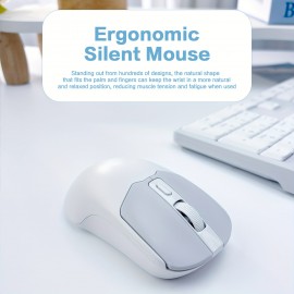 2.4Ghz Full Size Wireless Keyboard Mouse Set Ergonomic Keyboard Mouse Combos Multi Color Keyboards with Mouse Compatible with Windows, Portable Keyboard And Mouse, Wireless Gaming Keyboard