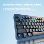2.4Ghz Full Size Wireless Keyboard Mouse Set Ergonomic Keyboard Mouse Combos Multi Color Keyboards with Mouse Compatible with Windows, Portable Keyboard And Mouse, Wireless Gaming Keyboard