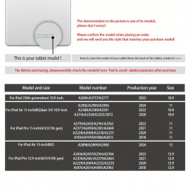 Keyboard Case For IPad Air 11-inch (M2) & IPad Pro 11 Inch (1st/2nd/3rd/4th Generation) Magic-Style Magnetic Keyboard Case With Multi-Touch Trackpad Compatible With 10.9