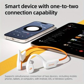 32GB Memory + IPX8 High Quality POLVCDG Upgraded X9 Wireless Bone Conduction Headphones, 10-Hour Battery Life, Stable Signal, Clear Sound Quality, High-Quality Open-Ear Sports Earbuds for Swimming, Running, Cycling & Fitness Activities