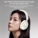 ANC Wireless Headphone 25dB Deep Noise Canceling Hi-Fi Audio Earphone with Bluetooth 5.4 Over Ear Headset Adjustable Headband Structure Zero Pressure Head Wrap Earmuffs, Immersive Audio Experience, Deep Sound Isolation, Comfortable Headphones