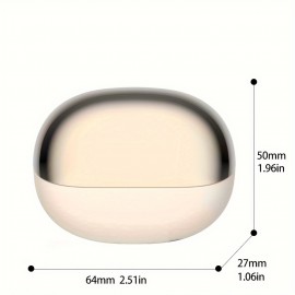 Wireless Earbuds with Deep Bass Stereo Sound, 50-hour Playback Time, ENC Noise-canceling Call Function, Extended Standby Time, Long Battery Life, Power Indicator Light, Compatible with All Mobile Phones