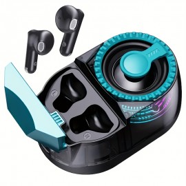 3-in-1 Portable Wireless Speaker System with Noise-Canceling Headphones, Built-in Phone Stand & Ambient Light Show - USB-C Fast Charging, Wireless, Lithium-Polymer Battery, Compatible with Smartphones