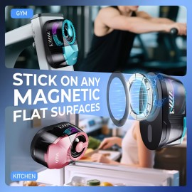 3-in-1 Portable Wireless Speaker System with Noise-Canceling Headphones, Built-in Phone Stand & Ambient Light Show - USB-C Fast Charging, Wireless, Lithium-Polymer Battery, Compatible with Smartphones