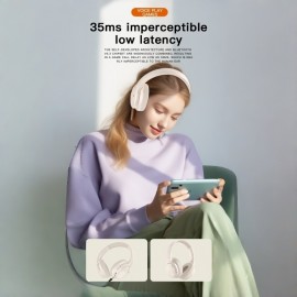 MeiGlobal Active Noise Reduction Wireless 5.3 Headphones | 30 hours of battery life, 393.7 inch stable connection, Supports dual device connection/HD call, Lightweight, USB Type-C Charging, 3.5 mm jack