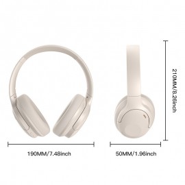 MeiGlobal Active Noise Reduction Wireless 5.3 Headphones | 30 hours of battery life, 393.7 inch stable connection, Supports dual device connection/HD call, Lightweight, USB Type-C Charging, 3.5 mm jack