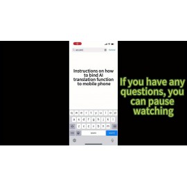 AI Smart Translation Noise-Canceling Headphones with Real-Time Two-Way Translation in 144 Languages, Featuring Two Ear Cups, Long Battery Life, Dual Touch And Voice Control, True Copper Ring Composite Membrane Speakers, Enhanced Bass