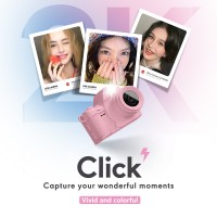 2K Brand New Vlog Compact Camera with High-definition Video Recording. 1.47-inch IPS Color Screen. Recording Duration: 50 Minutes. MJPEG Compression Format. AVI Video Format. Can Switch Between Wearing A Necklace Pendant, Accessories And The Camera