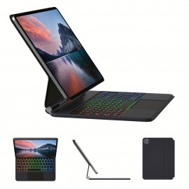 Keyboard Case For IPad Air 11-inch (M2) & IPad Pro 11 Inch (1st/2nd/3rd/4th Generation) Magic-Style Magnetic Keyboard Case With Multi-Touch Trackpad Compatible With 10.9